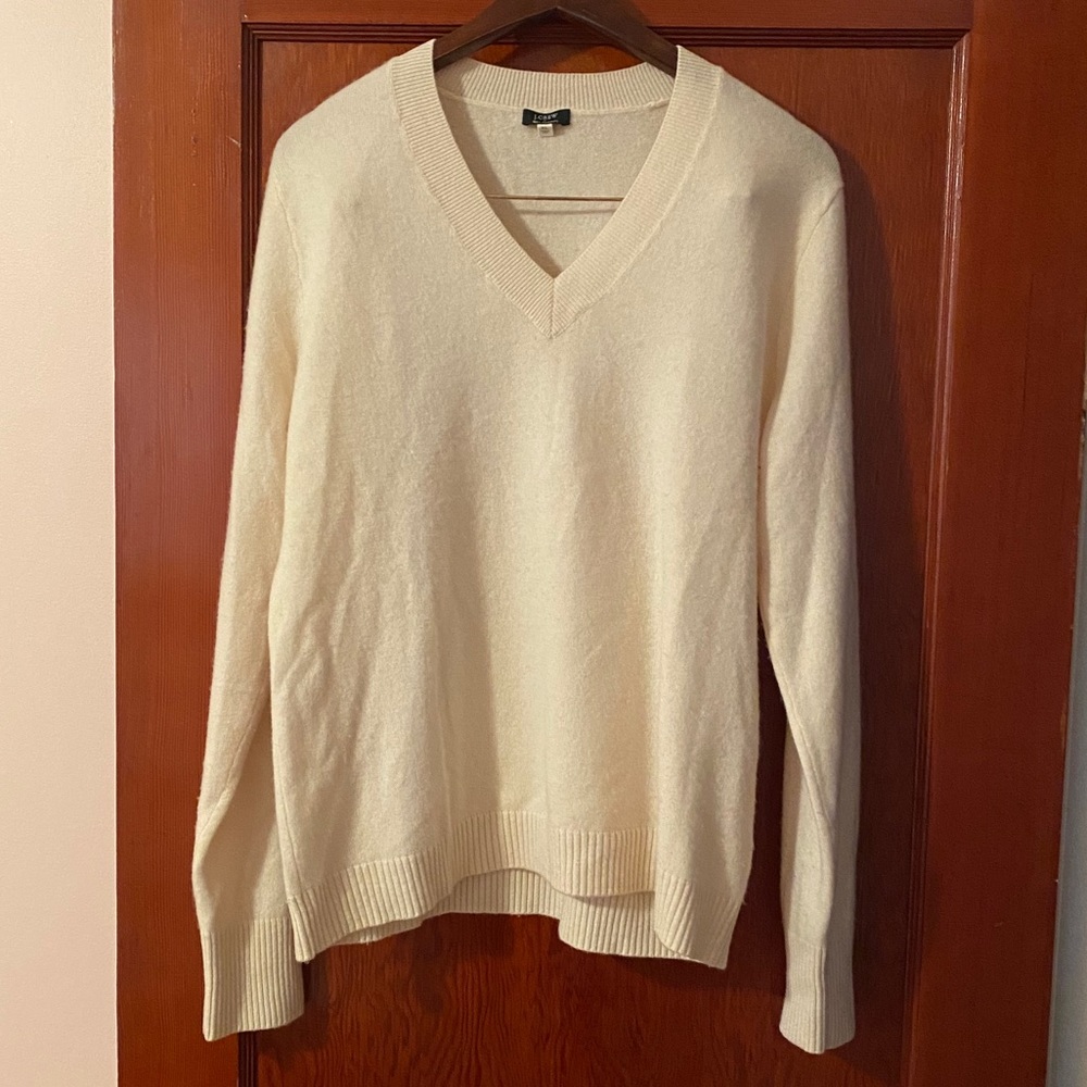 J. Crew Women’s V-Neck Cashmere Sweater